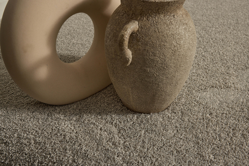 Anastasia saxony pile carpet in grey.