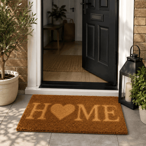 Embossed Heart Doormat