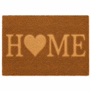 Embossed Heart Doormat