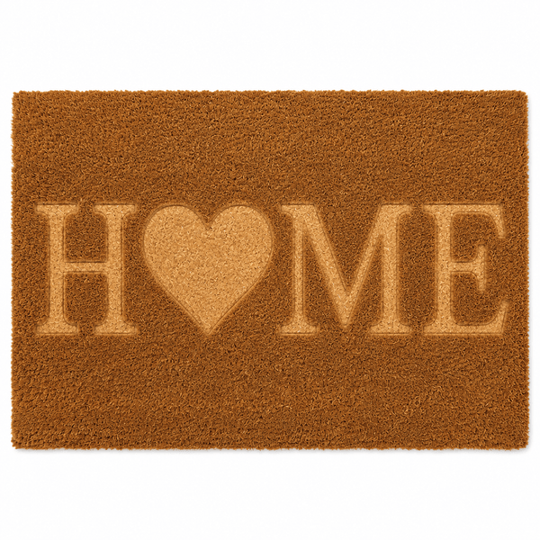 Embossed Heart Doormat