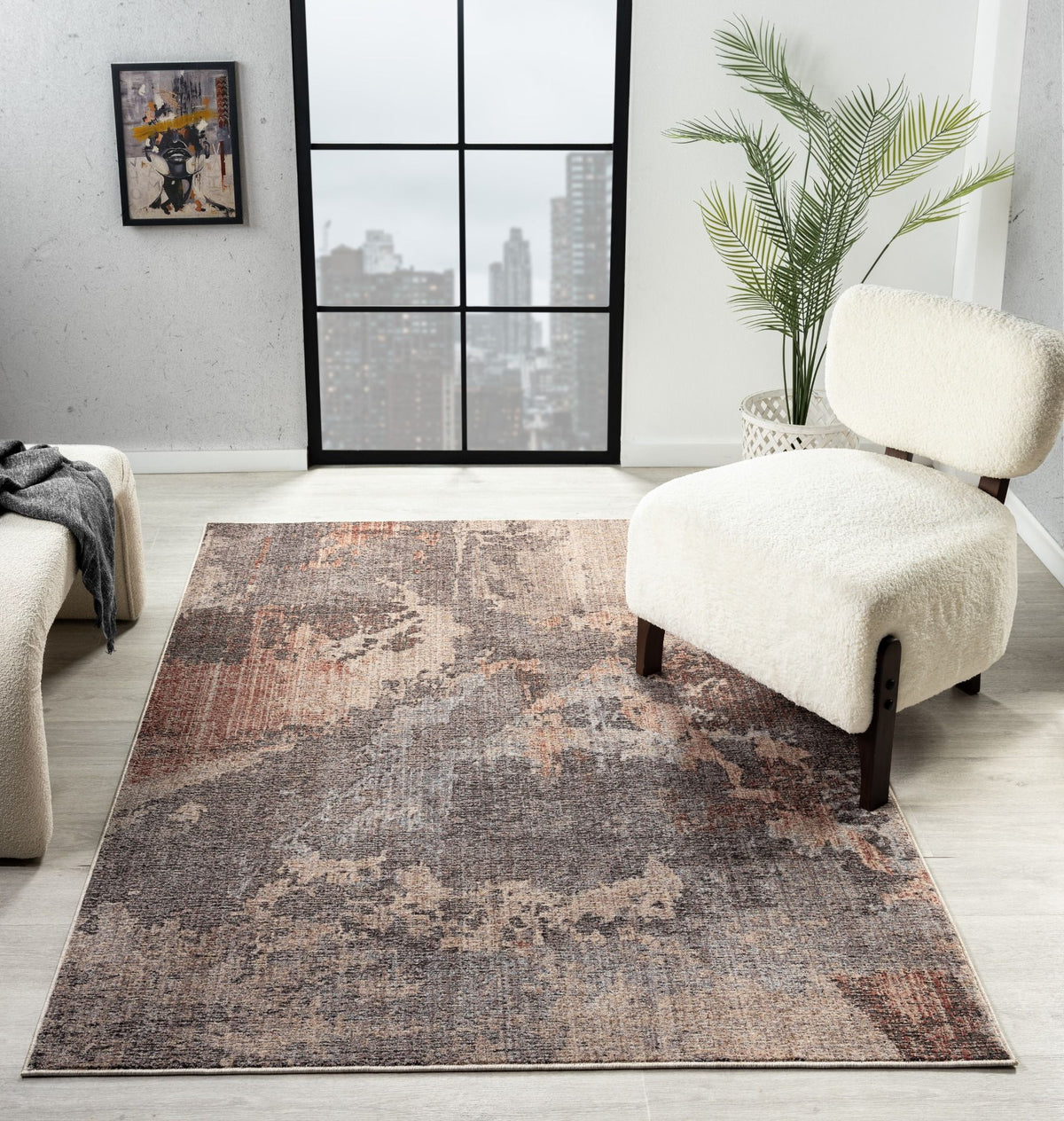 Umber Design Rug Umber Abstract Rug | Carpet Warehouse